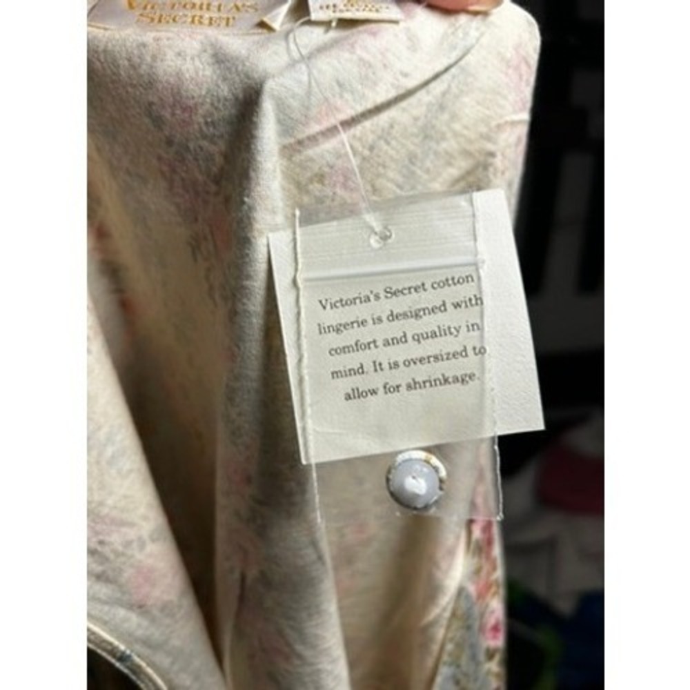 Vintage Gold label Victorias Secret Floral Vest Button Cottagecore M NWT RARE - Picture 7 of 8